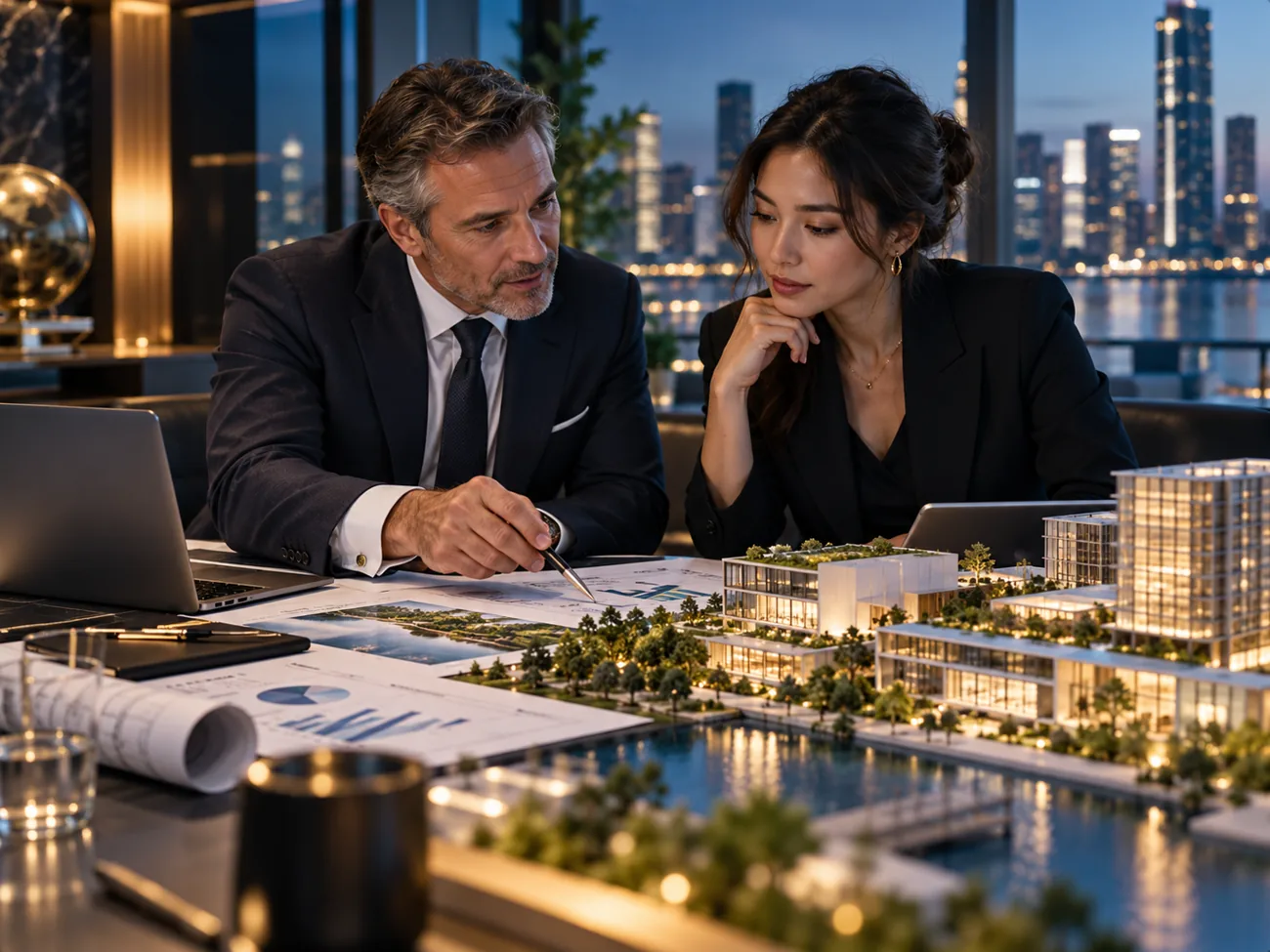 Experienced adviser and founder refining a project plan together